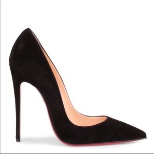 So Kate in black suede